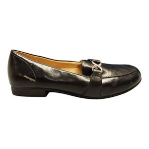 Abella True Comfort Flats Womens Size‎ 8.5M Black Leather Comfort Round Toe